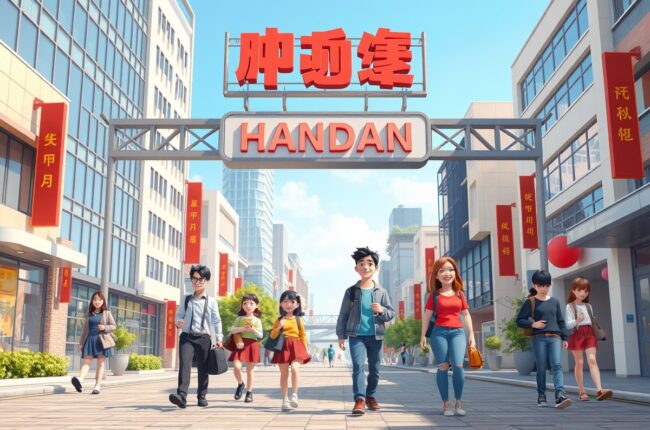 Иностранцы в городе Ханьдань (Handan 邯郸市) для групп WeChat.