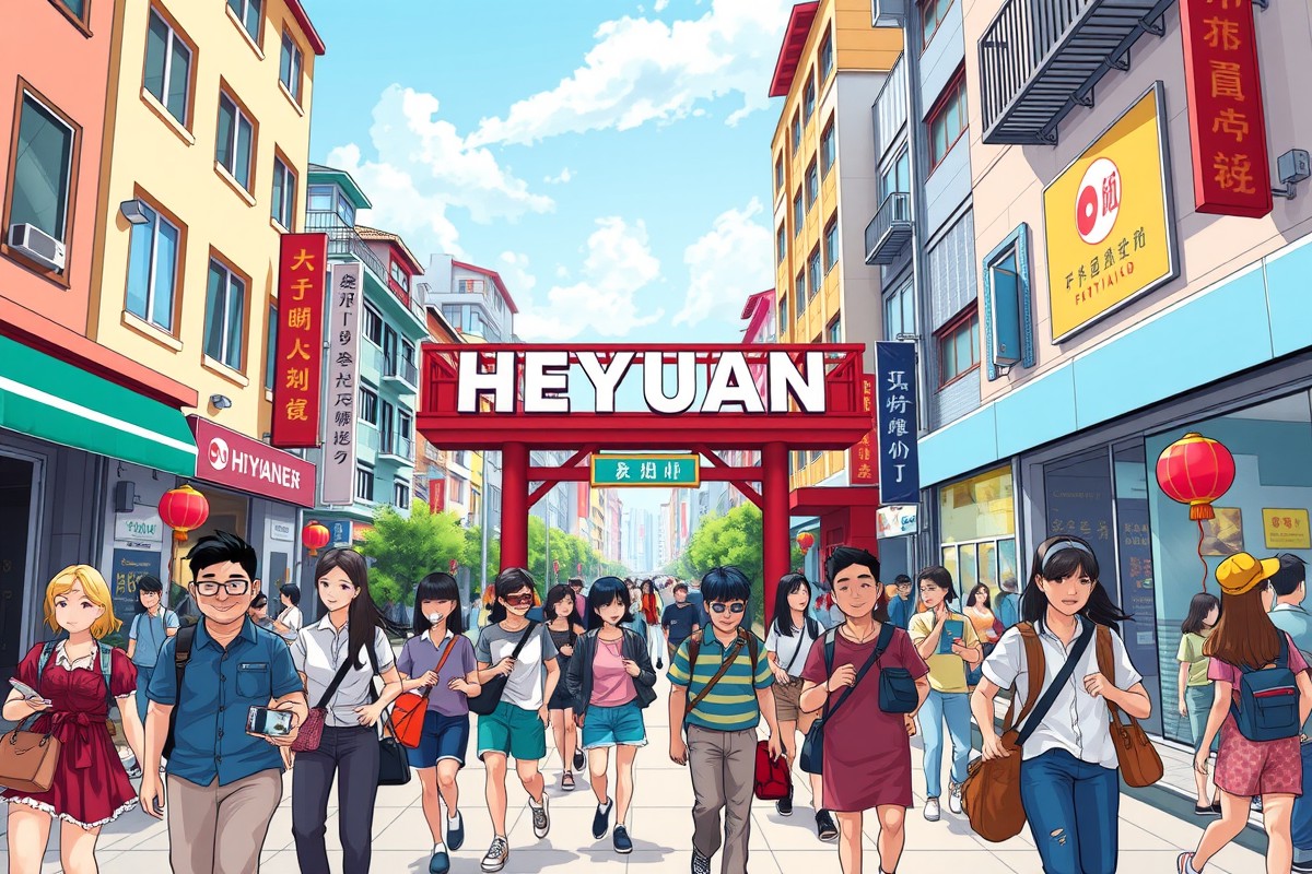 Иностранцы в городе Хэюань (Heyuan 河源市) для групп WeChat.
