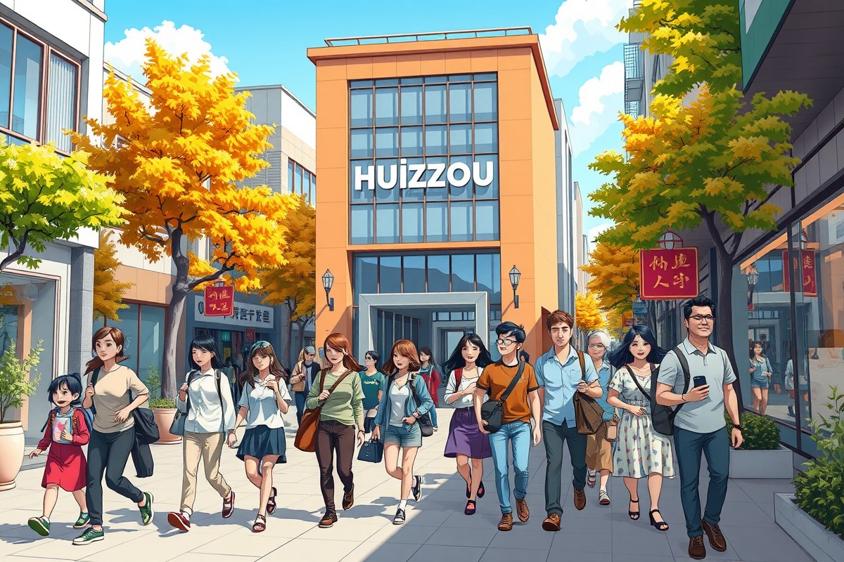 Иностранцы в городе Хуэйчжоу (Huizhou 惠州市) для групп WeChat.
