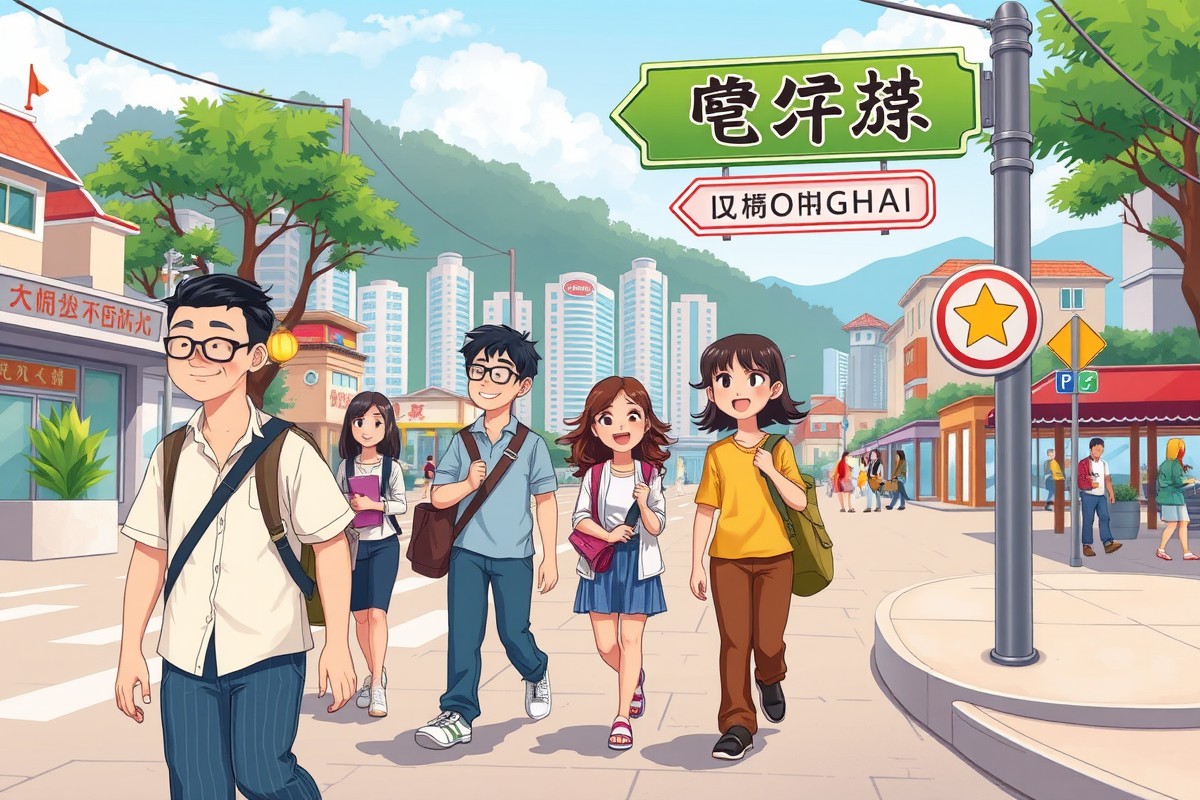 Иностранцы на улице Qionghai (琼海市),海南, для WeChat групп